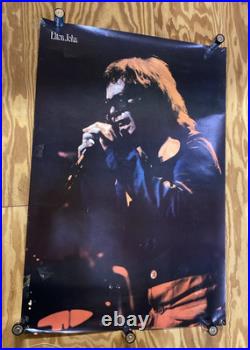 Vintage 1970s Original ELTON JOHN CONCERT POSTER LARGE 26x39 1974 Tour