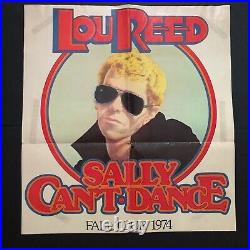 Vintage 1974ltd Printing Lou Reedsally Can't Dancepromo Concert Tour Poster