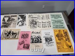 Vintage 1980s LA/San Fran Concert Poster Lot Chuck Berry, Bryan Adams Etc