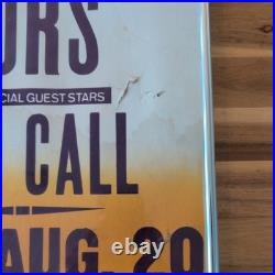 Vintage 1987 Psychedelic Furs, The Call, Colby, Punk boxing style concert poster