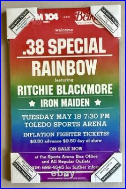 Vintage & Authentic 38 Special Mounted Concert Poster Toledo Sports Arena