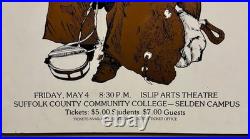 Vintage & Authentic Pure Prairie League Mounted Suffolk County Concert Poster