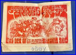 Vintage Canned Heat and Country Joe and The Fish Concert Poster SB Swing Rough