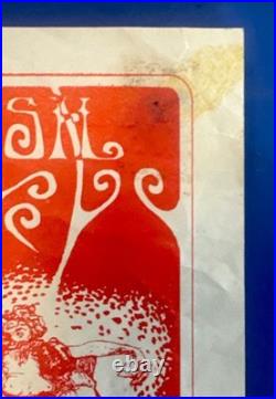 Vintage Canned Heat and Country Joe and The Fish Concert Poster SB Swing Rough