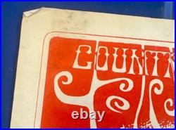 Vintage Canned Heat and Country Joe and The Fish Concert Poster SB Swing Rough