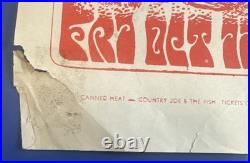 Vintage Canned Heat and Country Joe and The Fish Concert Poster SB Swing Rough