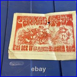 Vintage Canned Heat and Country Joe and The Fish Concert Poster SB Swing Rough
