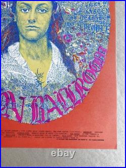 Vintage Concert Poster Avalon Ballroom 1968 Youngbloods Santana Beautiful Day