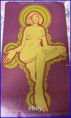 Vintage Concert Poster The Chambers Brothers Bill Graham Fillmore