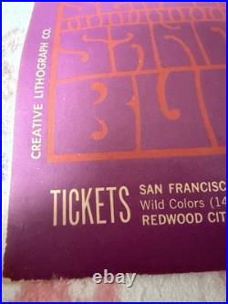 Vintage Concert Poster The Chambers Brothers Bill Graham Fillmore