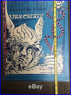 Vintage GRATEFUL DEAD 11-8-1968 Fillmore west concert poster Lee Conklin Manca