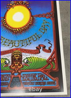 Vintage Grateful Dead Honolulu Hawaii Beautiful Day Concert Poster 2nd Printing