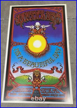 Vintage Grateful Dead Honolulu Hawaii Beautiful Day Concert Poster 2nd Printing