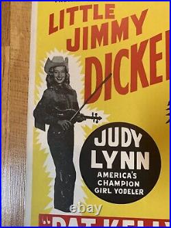 Vintage Little Jimmy Dickens Concert Poster