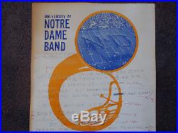 Vintage Notre Dame Band Concert At GreensburgSalem High School Original Posters