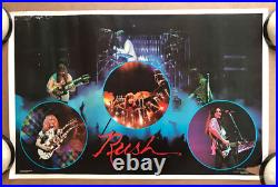 Vintage Original 1970s Rush Collage Music Poster 1976 Rock Memorabilia Concert