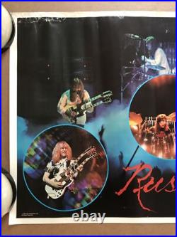 Vintage Original 1970s Rush Collage Music Poster 1976 Rock Memorabilia Concert