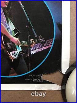 Vintage Original 1970s Rush Collage Music Poster 1976 Rock Memorabilia Concert