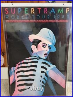 Vintage Original 1983 Supertramp World Tour Concert Poster-Norman Moore Art