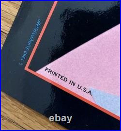 Vintage Original 1983 Supertramp World Tour Concert Poster-Norman Moore Art