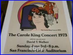 Vintage Original Carole King Concert Poster-The Carole King Concert 1973-28x22
