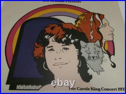 Vintage Original Carole King Concert Poster-The Carole King Concert 1973-28x22