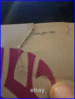Vintage Original Concert Poster 1967 San Jose Mojo Men Chocolat E Watch