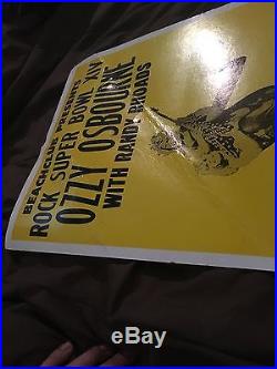 Vintage Original Ozzy Osbourne with Randy Rhoads Concert Tour Poster March 20 1982 Vintage Original Ozzy Osbourne with Randy Rhoads Concert Tour Poster March 20 1982