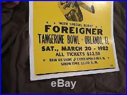 Vintage Original Ozzy Osbourne with Randy Rhoads Concert Tour Poster March 20 1982