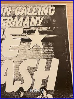 Vintage Original The Clash Poster Concert'81 Hamburg, Germany