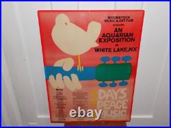Vintage Original Woodstock Concert Poster