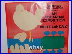 Vintage Original Woodstock Concert Poster