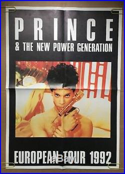 Vintage Poster Prince & New Power Generation European Tour 1992 Pin-up Concert