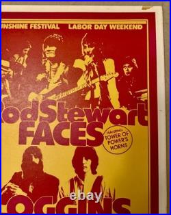 Vintage RARE 1975 Sunshine Festival Music Concert Poster-Anaheim Stadium