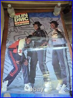 Vintage RUN DMC Concert Tour Posters 1986 & 1987 3 Poster Lot See Photos Damage