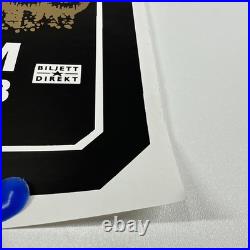 Vintage SOUNDGARDEN 1995 Stockholm Concert Tour Poster White Zombie Blind Melon