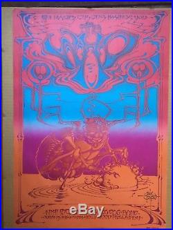 Vintage Signed Rick Griffin Psychedlic Who Concert Poster