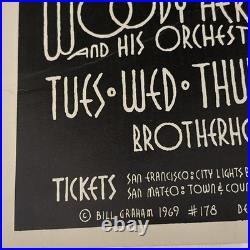 Vintage THE WHO BG 178 FILLMORE Concert Poster 1969 DAVID SINGER BILL GRAHAM