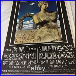 Vintage THE WHO BG 178 FILLMORE Concert Poster 1969 DAVID SINGER BILL GRAHAM