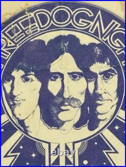 Vintage Three Dog Night Concert Poster Handbill Swing Aud. San Bernardino
