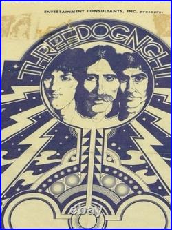 Vintage Three Dog Night Concert Poster Handbill Swing Aud. San Bernardino