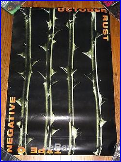 Vintage Type O Negative October Rust Concert Tour Poster Promo 1996 Steele Goth
