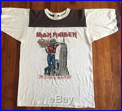 Vtg Iron Maiden 1982 New York Event Concert Tour Shirt
