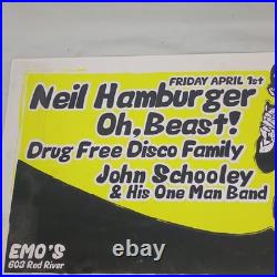Vtg Neil Hamburger Flyer Poster Advertising Metal Punk Ska Band Concert 90s