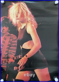 Vtg ORIGINAL 1979 BLONDIE DEBBIE HARRY In Black Big O Concert Poster NEW SEALED