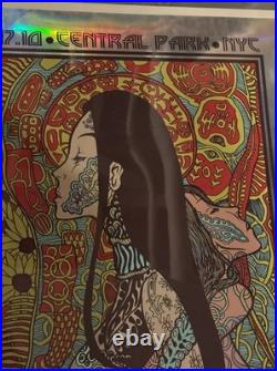 WEEN Concert Poster Central Park NYC 2010 Foil AP Jermaine Rogers