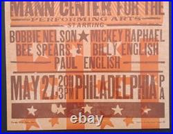 WILLIE NELSON #/40 PHILADELPHIA Hatch Show Print 2011 MANN CENTER Concert Poster