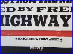 WILLIE NELSON Hatch Show Print THE FILLMORE SAN FRANCISCO 2007 LE Concert Poster