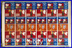 WOODSTOCK 1994 Vintage Poster Uncut Sheet Concert Postcard Set Proof 25x38