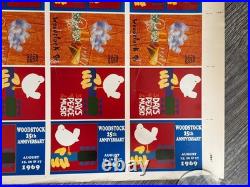 WOODSTOCK 1994 Vintage Poster Uncut Sheet Concert Postcard Set Proof 25x38